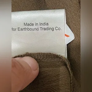 Earthbound Trading Co halter neck, gathered waist, harem leg jumpsuit, olive S thumbnail 15