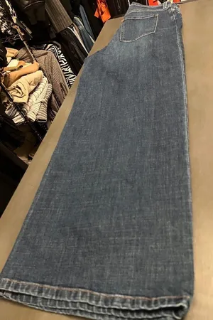 Banana Republic Dark Wash Wide-Leg Jeans thumbnail 1