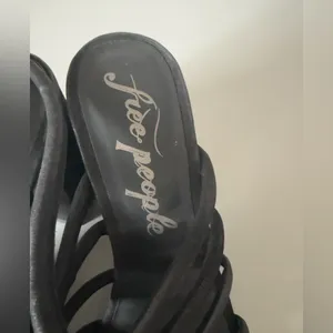 Free People Women Size 37.5 (7) Colette‎ Cinched Heel Black Boho Style thumbnail 6