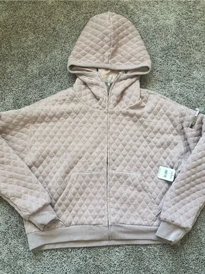Free People Hibernation Quilted Hooded Bomber Jacket - Dusty Rose Pink thumbnail 2