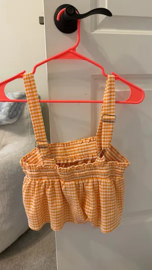 Orange Flowy Tank Top thumbnail 2