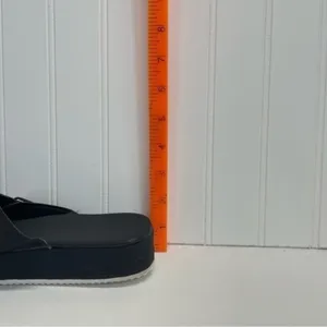 Black Platform Wedge Sandals Women’s Size 8 everyday lounge pool summer spring thumbnail 7