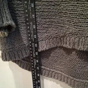 Eileen Fisher Knit Sweater Gray Pullover Chunky 100% Organic Cotton women size S thumbnail 5