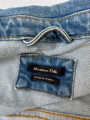 Classic Light Wash Denim Jacket Massimo Dutti thumbnail 6