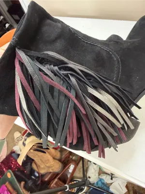 Sam Edelman Women's Louie Boot Roll Down Fringe sz 11 thumbnail 6