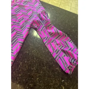 Trina Turk Dress Sz‎ 2 Women's Pink Black Silk Sheath Elegant Work Church Shirt thumbnail 8