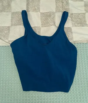 Lululemon Align Tank Blue Borealis Size 8 Deep Teal Yoga Top LW1CWAS thumbnail 1