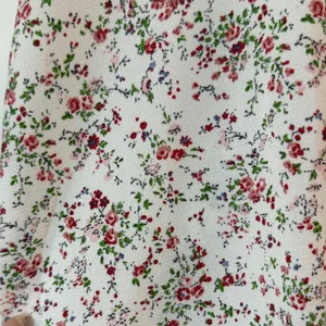 Floral Ruffle Cap-Sleeve Camisole - White with Red Floral thumbnail 3