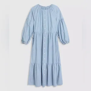 NWT Levi's® Women's Jolene Maxi Dress Light Blue Honestly Happy XXL thumbnail 5