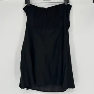 PRINCESS POLLY Mini Dress Womens 10 LBD Baddie Grunge Black Cotton Linen Blend thumbnail 5
