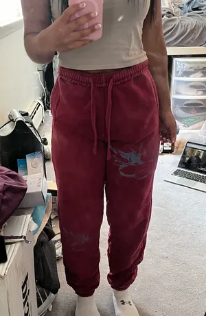Boys lie maroon sweatpants thumbnail 1