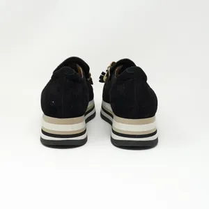 NEW Softwaves Cadie Suede Leather Perforated Tortoise Shell Chain Platform Shoes thumbnail 3