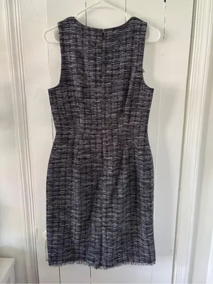 J. Crew Tweed Fringe Sheath Dress Size 4 thumbnail 11