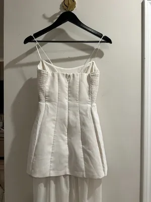 AMANDA UPRICHARD Christy Maxi Dress in Ivory Size Small thumbnail 8