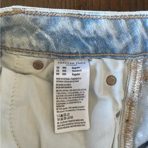 American Eagle Outfitters highwaisted baggy Blue Denim Jeans size 000 thumbnail 3