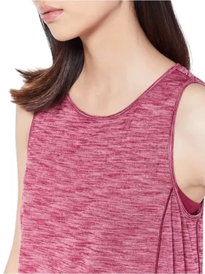 Lululemon draped Open Back Low Key Athletic Tank Heathered Ruby Red Size S thumbnail 4