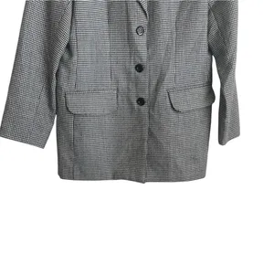 Vintage Bill Blass Blassport Women Blazer‎ 10 Houndstooth Tailored Career Jacket thumbnail 4