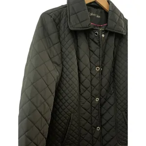 Calvin Klein Black Quilted Puffer Coat Full Zip &‎ Snap Collared Size Small thumbnail 5