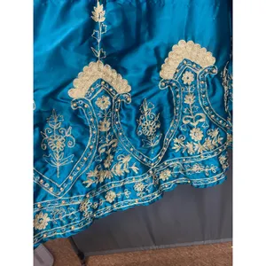 Soft Surroundings peacock teal Indian embroidered vintage medium (b57) thumbnail 9
