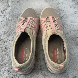 Skechers Seager Hiker Womens Shoes‎ Taupe Pink Bungee Slip On 158049 Sz 8 thumbnail 5