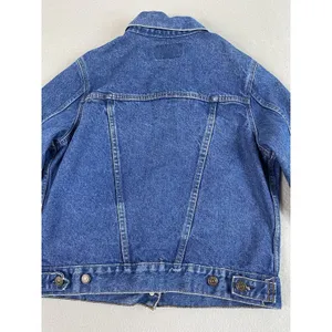 Vintage Levis Strauss Denim Jacket Womens Size M Blue Denim Trucker Blazer * thumbnail 11