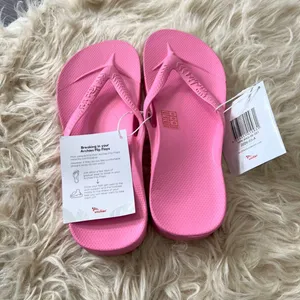 NWT Archies Classic Hot Pink Arch Support Flip Flops Sandals US Men 6 / WMN 7 thumbnail 2