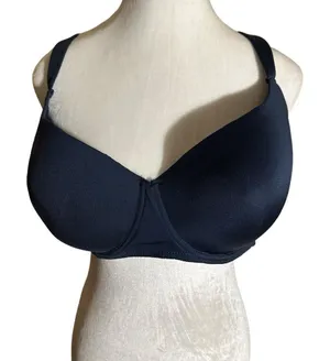 Delta Burke Navy Blue Padded Bra Size‎ 42D Size undefined thumbnail 1