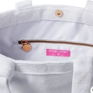 Stoney Clover Lane x Target White Terry Cloth Embossed Beach Tote Bag thumbnail 4