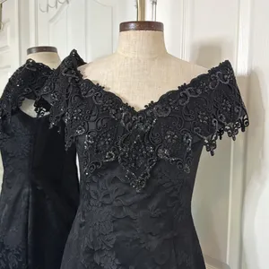 Scott McClintock vintage bedazzled jacquard goth pencil dress thumbnail 8