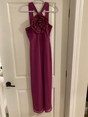 Quiz Purple Detachable Flower Dress thumbnail 2