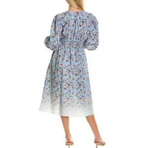 St.‎ Roche Auberon Midi Dress Size 10 Organic Cotton Coastal Beachy Vacation thumbnail 2