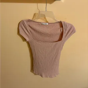 Reformation Bardot Top in Blush thumbnail 2