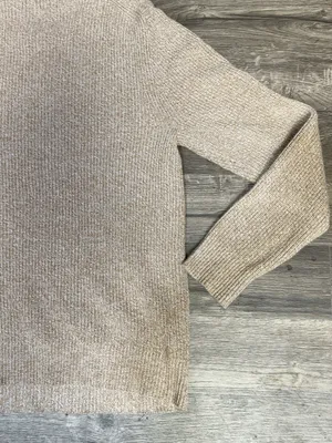 J.Crew Marled Beige Crewneck Knit Sweater Size Small thumbnail 8