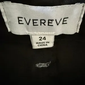 EVEREVE Black Stretch Cotton Blend Chino Wide Leg Pants | Size 24 thumbnail 4