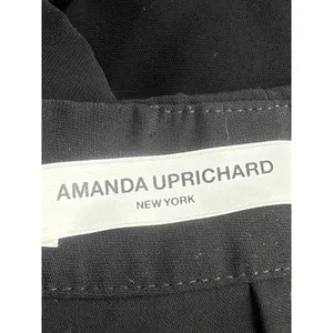 Amanda Uprichard Women's Black Zipper High Waisted A Line Mini Skirt Size XS thumbnail 4
