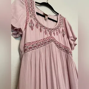 Knox Rose‎ Dress Boho Cottagecore Embroidered Ruffle Romantic Valentines Day thumbnail 7