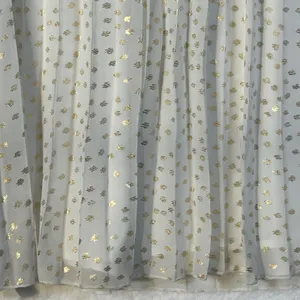 Vince Camuto Pleated Midi Skirt Gold Dot Elastic Waist Ivory XL‎ thumbnail 10