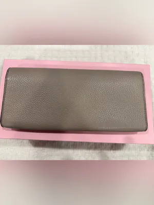 Tory Burch Miller Logo Folding Serif Clutch in French Gray - NWOT thumbnail 10