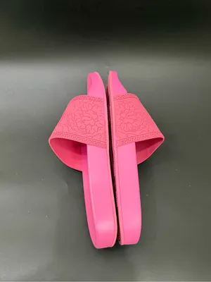 VERSACE Hot Pink Medusa Palazzo Pool Slides MISSING MEDUSA thumbnail 6