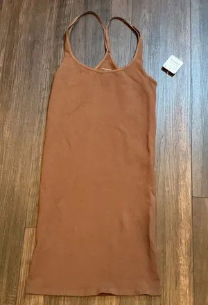 Free People Intimately Seamless Racerback Tank Top Brown Stretch M/L NWT Basic thumbnail 1