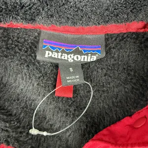 Patagonia Re-Tool Snap-T Fleece Womens Small Black Red Polartec Thermal Pro thumbnail 6