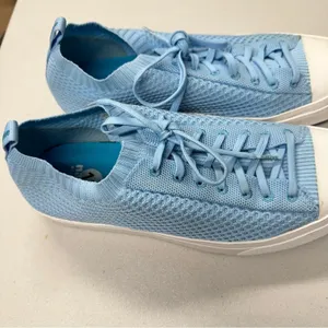Native Blue Lightknit Lace Up Platform Sneakers Womens 13 Comfort Shoes Casual thumbnail 7