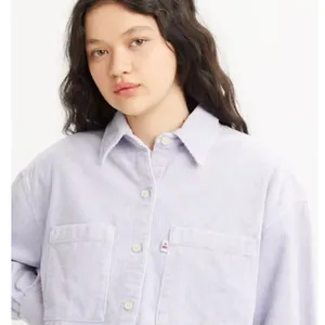 Nwt Levi'S - Jovi Relaxed Shirt In Purple Garment Dye thumbnail 5