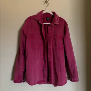 Urban Outfitters BDG‎ Shacket Sz Small Oversized Corduroy Collar Jacket in Hot Pink thumbnail 2