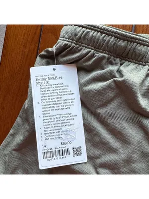 Lululemon Swiftly Short Mid-Rise 3” Bay Leaf Size 14 NWT thumbnail 4