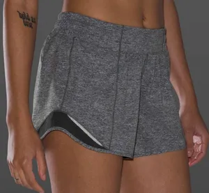Lululemon Hotty Hot Short II Long 4" Heather Lux Multi Black thumbnail 3