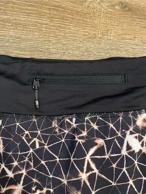 lululemon athletica Pace Rival Skirt Geometric Print Skort Size 12 thumbnail 4