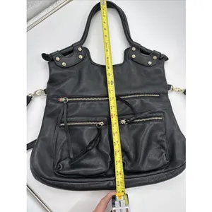 GG Boss Black Leather Large Hobo Bag Vintage Y2K thumbnail 5