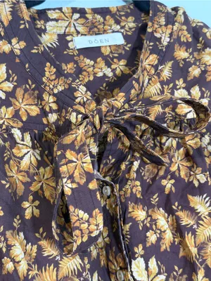 DôEn Women'S Norma Cotton Voile Floral Blouse In Fern Grove Floral thumbnail 4