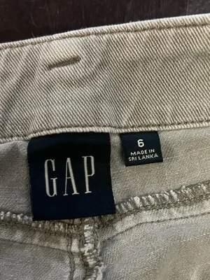 Gap Pants Womens 6 Green Loose Khaki Cargo Twill Relaxed Fit Pockets Casual thumbnail 8